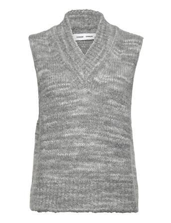 Ember Vest 14083 Vests Knitted Vests Grå Samsøe Samsøe