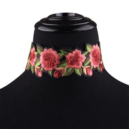 Halsband choker blommor