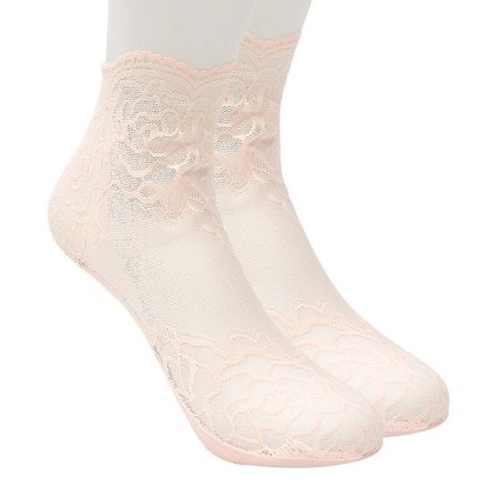 Sommar Spets Tunna Strumpor Bomull Botten Halkfri strumpa Dam Resistant Invisible