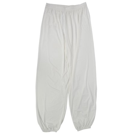 Yogabukser for kvinner, løping, sport, myke, pustende, fitness, gym, Taichi, vide bukser (hvit XL)