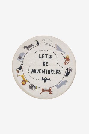 Bloomingville MINI - Leopold matto 130x130 - Monivärinen - Lasten matot - 130 - - Homeroom