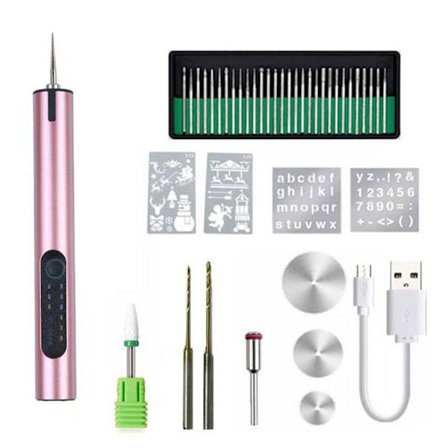 Trebearbeiding Gravering Pen Mini Wireless Drill ROSE GULL