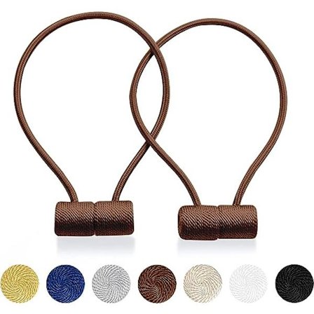 Gardinklips med magnet VS Sterk magnetisk gardinholder Hjemmekontor Dekorative gardiner Vev Holdbacks Holdere Europeisk for Blackout Sheer 