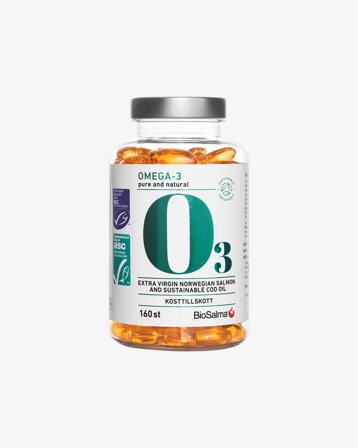 BioSalma Omega-3 miljömärkt MSC+ASC - 160 kpl