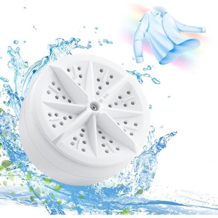 Bærbar vaskemaskine, USB-drevet mini turbo vaskemaskine og opvaskemaskine, velegnet til rejser, forretningsrejser, hjem-Xin