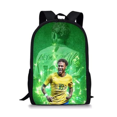 Jalkapallo-tähti Neymar Jr -koululaukut pojille ja tytöille 3D-tulostetut koululaukut Lasten laukku Tarha Reppu Lapsen kirjalaatikko DB A5