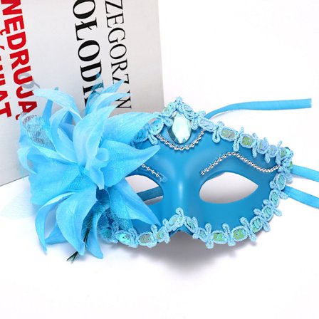 Halloween Princess Mask Stor Liljemask Prinsessklänning Mask