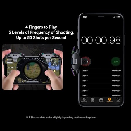 PUBG Mobile Trigger Spilcontroller, 5-niveau Automatisk Høj Frekvens