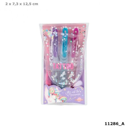 Leksaker Pyssel Ylvi Tatueringar Tattoo Glitter gelpennor 3-Pack
