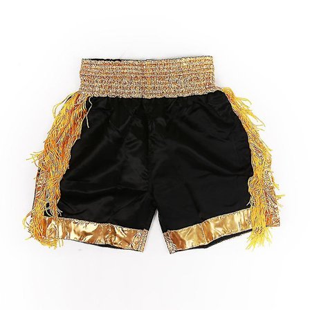 Muay Thai Shorts med tofsar Boxningsshorts Dam Herr Barn Andningsbar Satin Kickboxning Träningsbyxor Mma Kampsport Utrustning