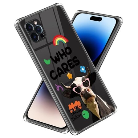 Deco iPhone 14 Pro Max Etui - Cow / Who Cares