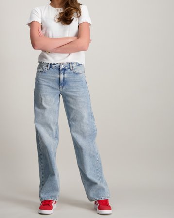 Kids ONLY KOGELLA MW WIDE TAI518 DNM NOOS Blå Jeans Jente - Kids Brand Store