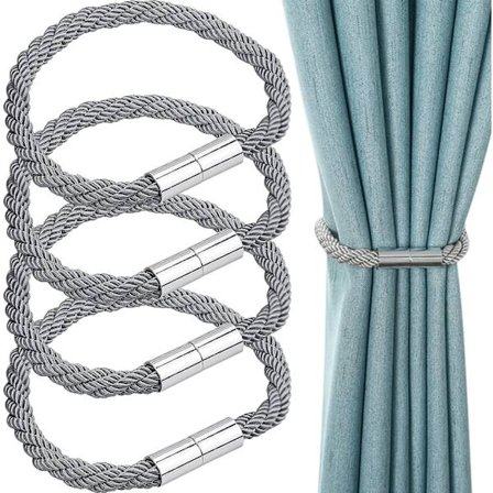 4 st magnetiska gardinbindningar gardinspännen magnetiska gardiner