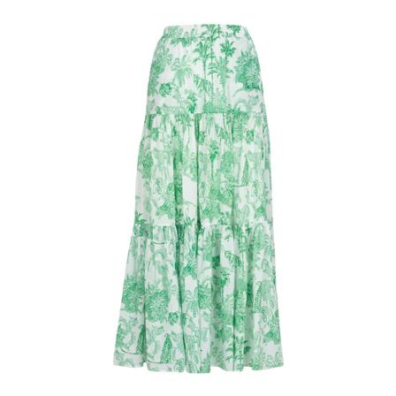 MC2 Saint Barth Long Nederdel Jungle Oceania 57 Grøn, Dame