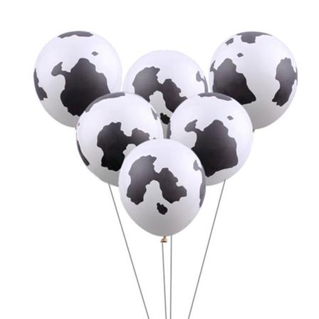 100 Stycken Födelsedagsballonger Djurtryckt Printed