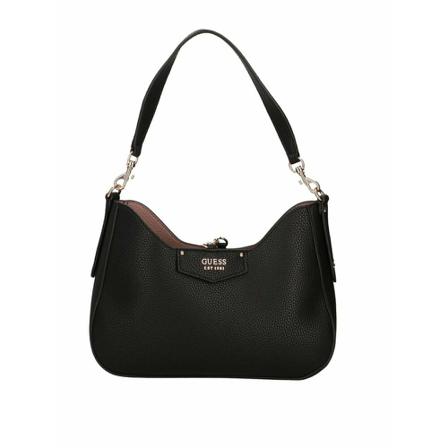 Guess, Brenton Eco Shoulder bag Zwart, Dames, Maat:ONE Size,Polyurethaan