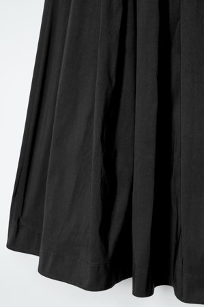 COS Women's Pleated A-Line Midi Skirt in Black