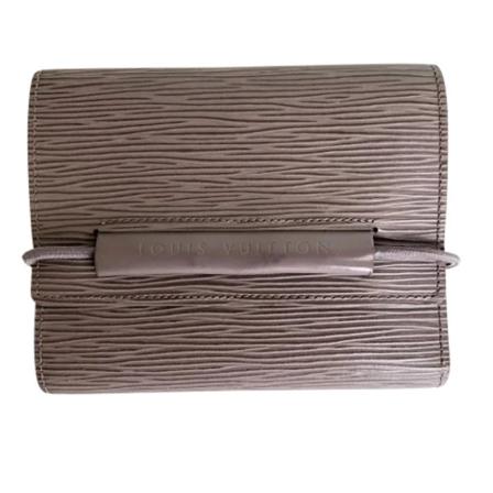 Louis Vuitton Vintage, Pre-owned Leather wallets Grijs, Dames, Maat:ONE Size