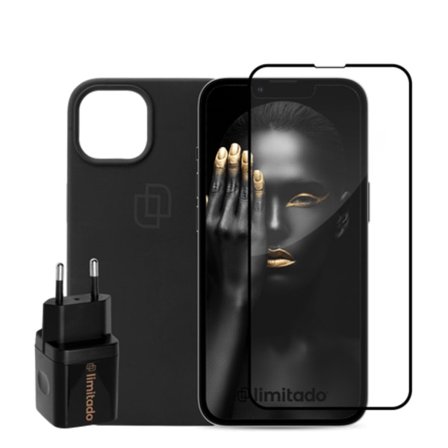 Limitado kitpskry Härdat Glas, vägladdare och fodral – iPhone 13 / 13