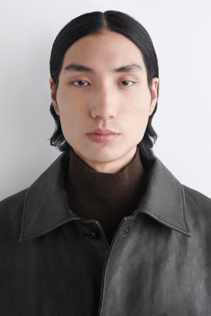 COS Homme Débardeur Col Cheminée En Maille De Laine De Yak in Marron