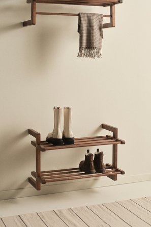 Jotex - Skohylle 70 Cm Mørkbeiset - EDDISON - Kjøp Skohylle hos Jotex