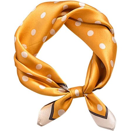 Silkesjal Dame Liten Firkantet Sjal 53 x 53 cm Pustende Lett Skjerf Hodeskjerf