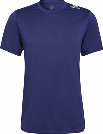 Adidas Men's Designed 4 Running T-Shirt Men Short sleeved fitness sweater Blue XL