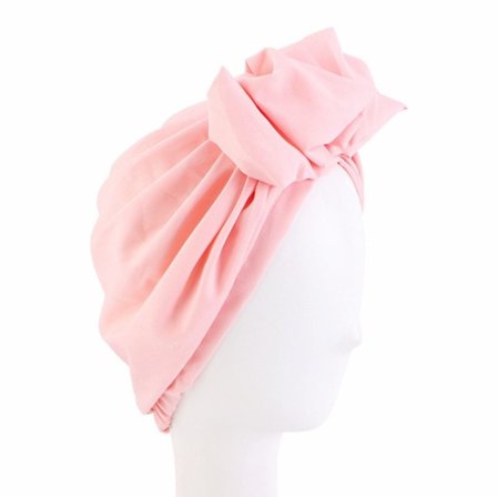 Naisten Turban Cap Naisten päähine PINK