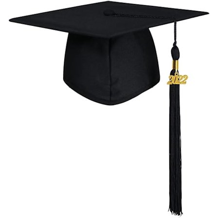 GraduationMall Graduate Hat for Adults with Pendant 2022, Bachelo