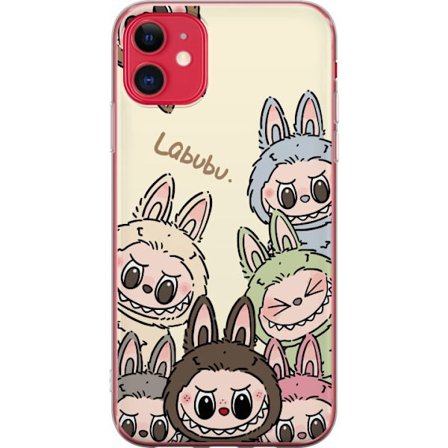 Kompatibelt Mobildeksel til Apple iPhone 11 Monster kanindukke med blomsterkrans vinylfigur