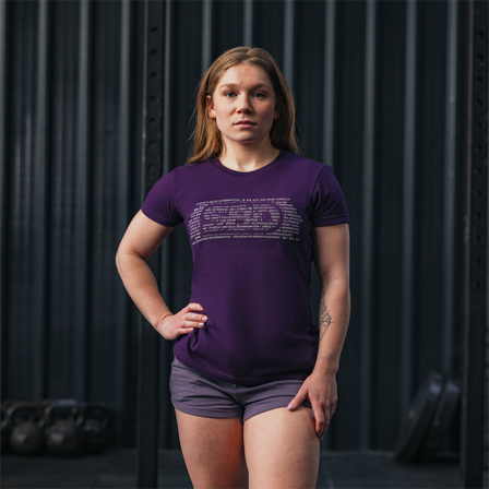 SBD Apparel Aspire Brand T-skjorte Dame Lilla