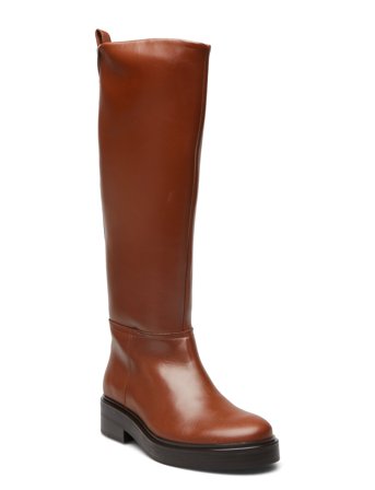 Cool Elevated Longboot Høye Støvletter Brun Tommy Hilfiger*Betinget Tilbud