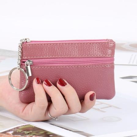 Damplånbok Myntväska MÖRKROSA dark pink
