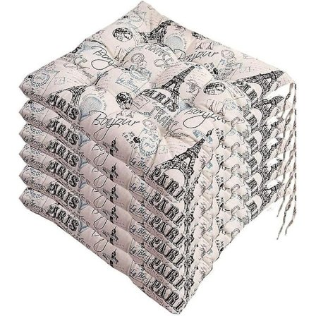 Sett med 6 stolpute 40x40, dekorative puter stolpute hageputer, polyester