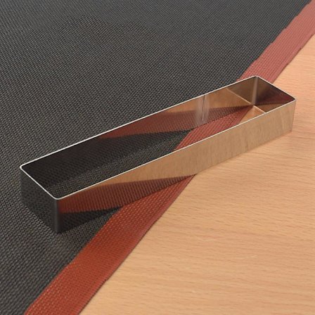 Ruostumattomasta teräksestä valmistetut moussemuotit, suorakulmaiset kakkumuotit, leivontatarvikkeet (LGL)