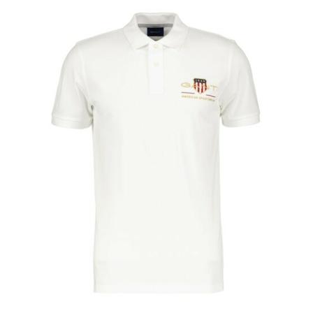 Gant Polo , Wit , Heren , Maat: M