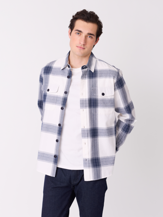 Jean Paul - Fabrice skjortejakke - Herre - Blå - Skjorter - L