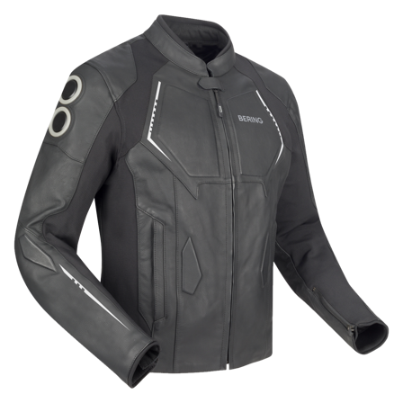 Chaqueta de Moto Bering Radial Negro/Blanco L