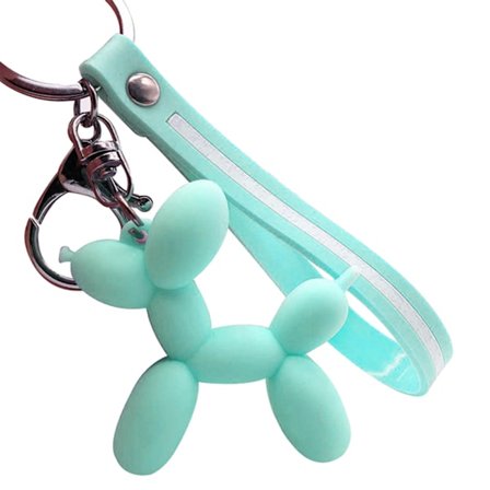Hållbar Unik Ballong Hund Nyckelring