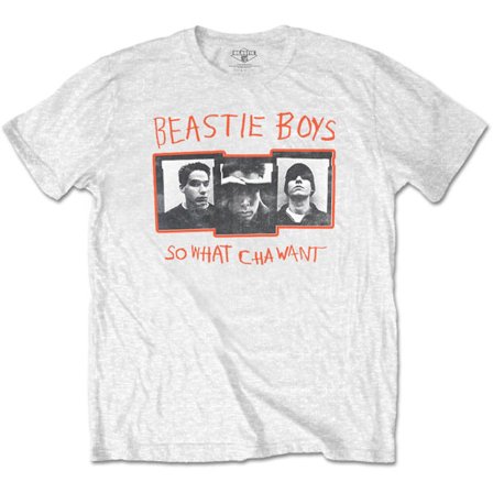 Beastie Boys Unisex Adult So What Cha Want Bomull T-shirt XL Wh