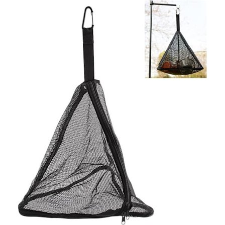 Camping Hengekøye Nettpose, 1 Pakk Sammenleggbar Mesh Hengekurv Utendørs Camping