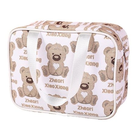 Suurikapasiteettinen kannettava kosmetiikkalaukku, PU-materiaalista valmistettu