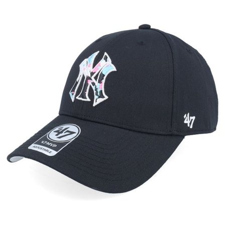 47 Brand - MLB Svart adjustable Keps - New York Yankees MLB Star 47 Mvp Cap Black Adjustable @ Hatstore