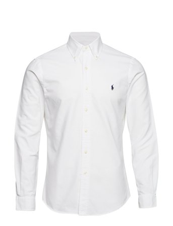 Polo Ralph Lauren Slim Fit Garment-Dyed Oxford Shirt - White - S