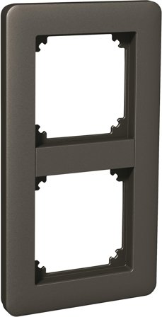 Schneider Electric Exxact Primo Kombinationsram antracit 2-fack, Strömbrytare & vägguttag