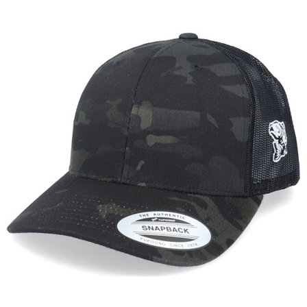 Skillfish - Camo trucker Keps - Perch Fishing Side Logo Multicam Black Trucker @ Hatstore