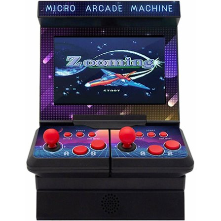 2 Pelaajan Arcade Retro Sisäänrakennettu 300 Peliä Kannettava Videopeli Lapsille[D]