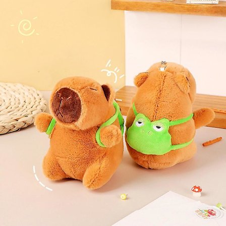 Ny plys simuleret Capibara legetøj Kawaii plys bamser gave børnelegetøj(onesize)