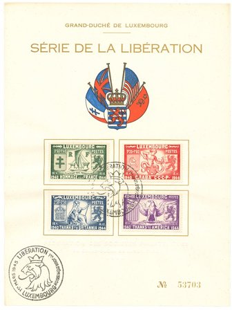 Luxembourg 1945 - MICHEL 343/346 - Stemplet