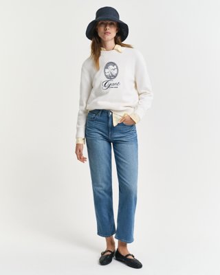 GANT - Jeans med rette ben til dame dark blue vintage
